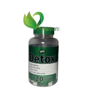 DETOX 120 Cápsulas 500 mg - Queima Gordura Corporal e Desintoxicante - Paguei Barato