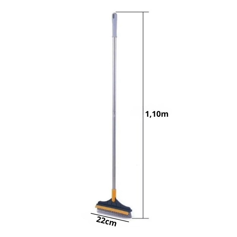 Escova 2 Em 1 Vassoura E Rodo Para Limpeza