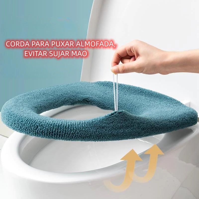 Capa De Assento De Vaso Sanitário Almofada - Paguei Barato