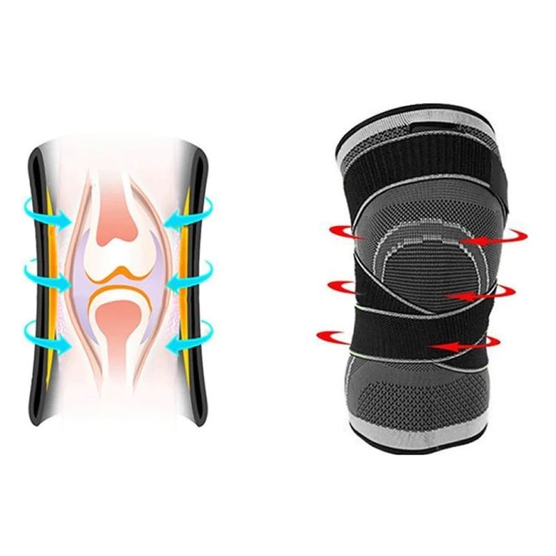 Joelheira Compressão Proteção Ajustável - Paguei Barato